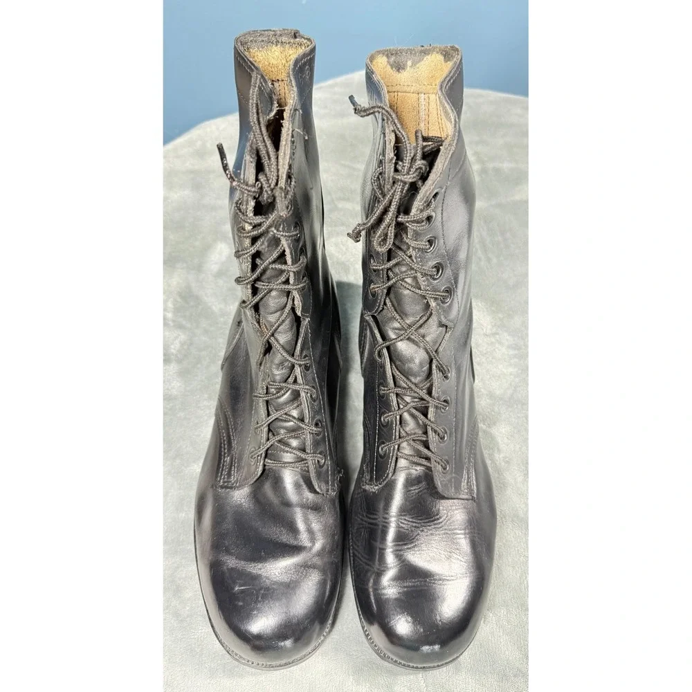 Ro Search Combat Boots Mens 11.5 Wide Black Leather Military Lace Up